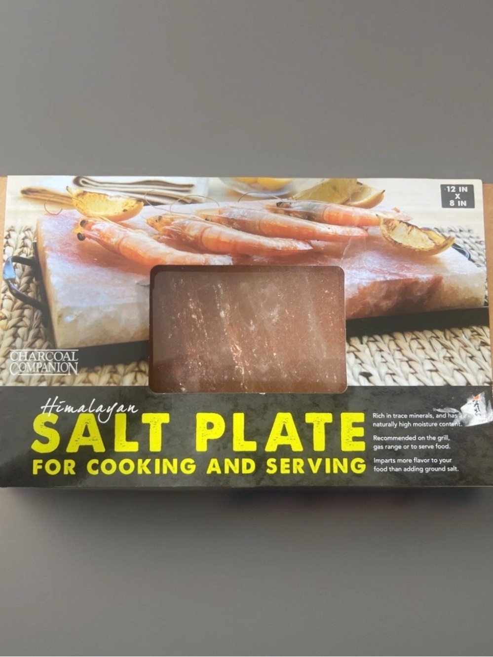 Himalayan Salt Plate for Cooking and Serving - Pink